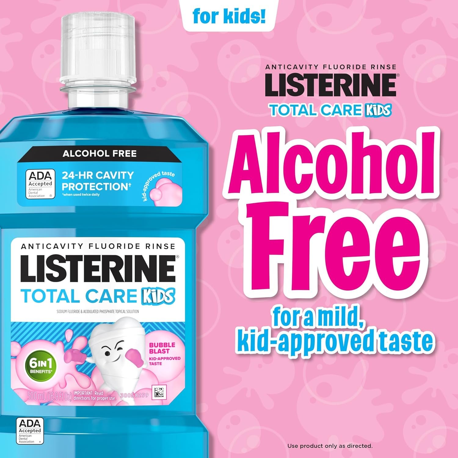 Listerine Total Care Kids Mouthwash Bubble Blast