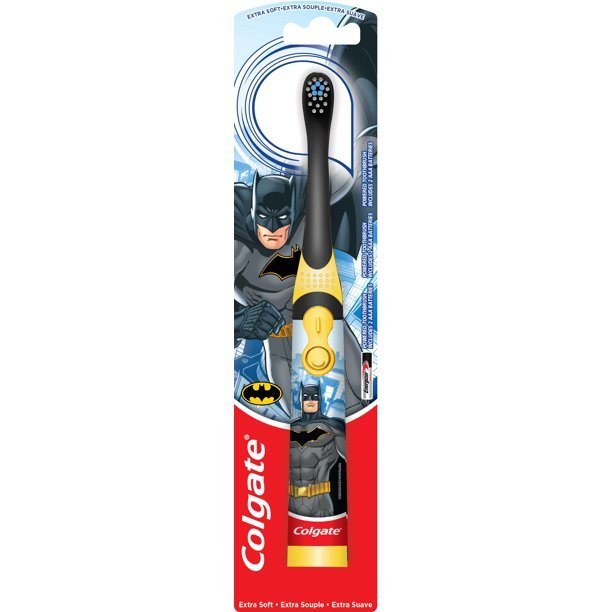 Colgate Kids Batman Battery Toothbrush – battery-powered with gentle vibrations and soft bristles, available in Kenya
