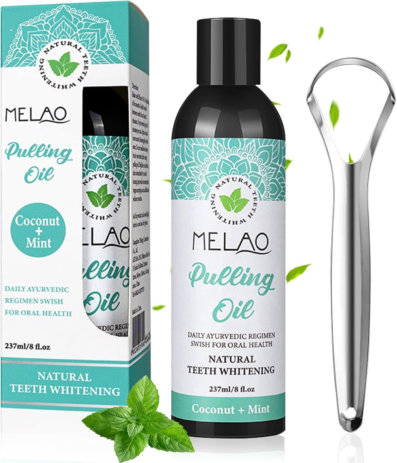 Melao Natural Coconut Oil Pulling Mouthwash