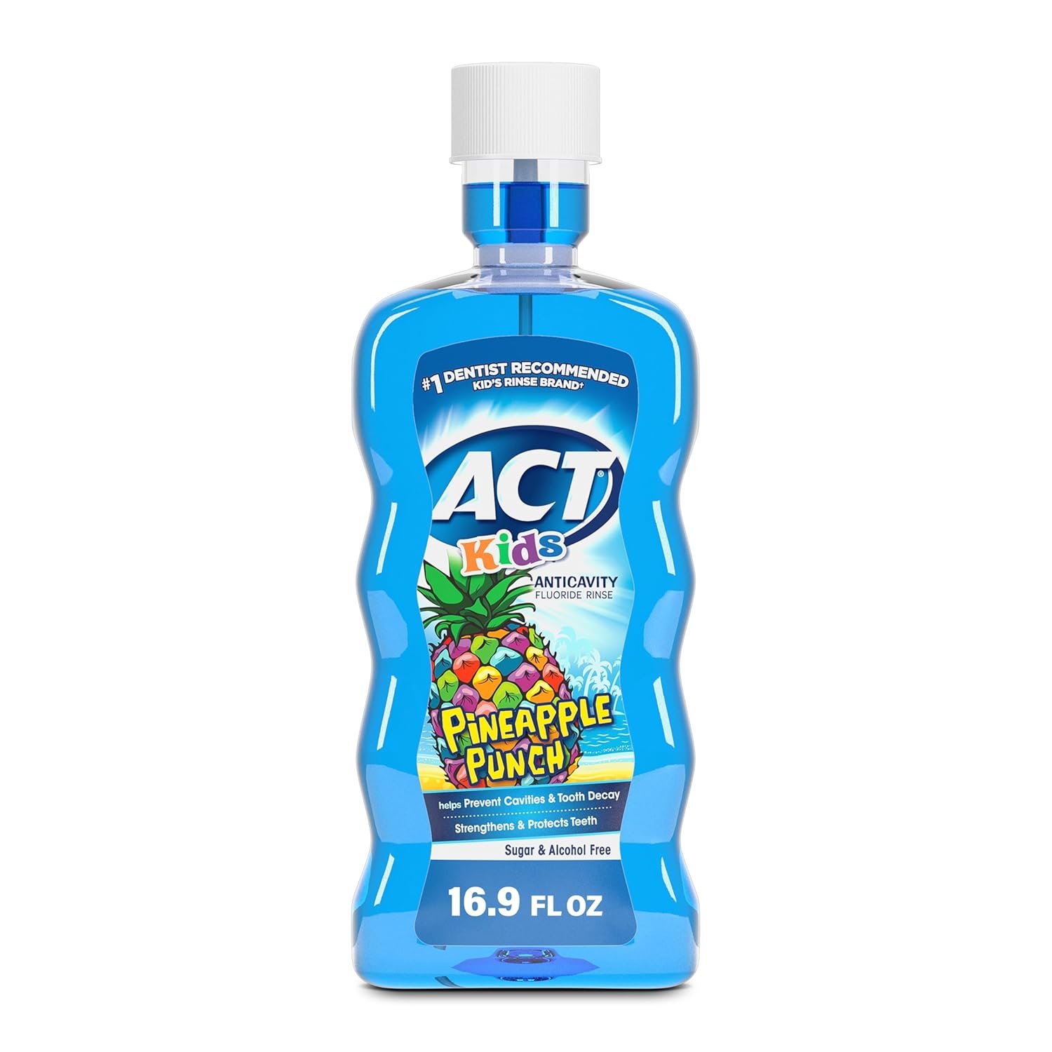 ACT Kids Anticavity Fluoride Rinse Pineapple Punch ACT® Kids Anticavity Fluoride Rinse – Pineapple Punch