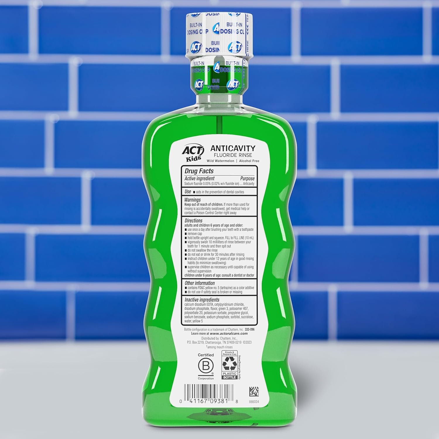 ACT® Kids Anticavity Fluoride Rinse – Wild Watermelon ACT® Kids Anticavity Fluoride Rinse – Wild Watermelon