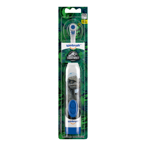 spinbrush jurassic world kids toothbrush