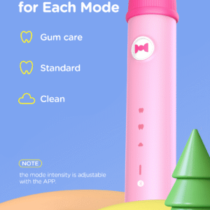Bitvae K7S Bluetooth Electric Toothbrush for Kids (Ages 4+) with App, Pressure Sensor & 100-Day Battery – Includes 4 Soft Brush Heads & 3 Modes