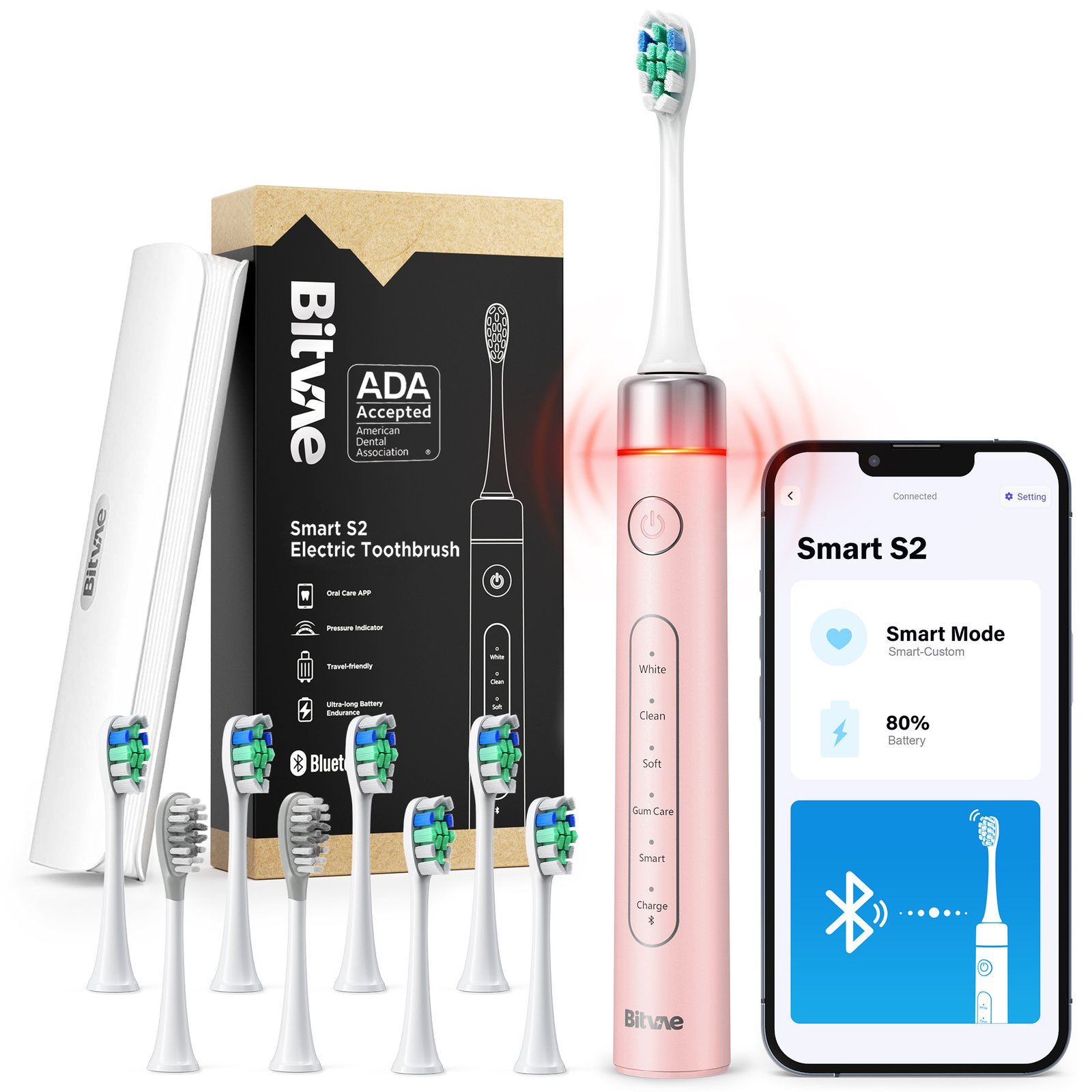 Bitvae Smart S2 Sonic Electric Toothbrush – ADA Accepted Bitvae Smart S2 Sonic Electric Toothbrush – ADA Accepted