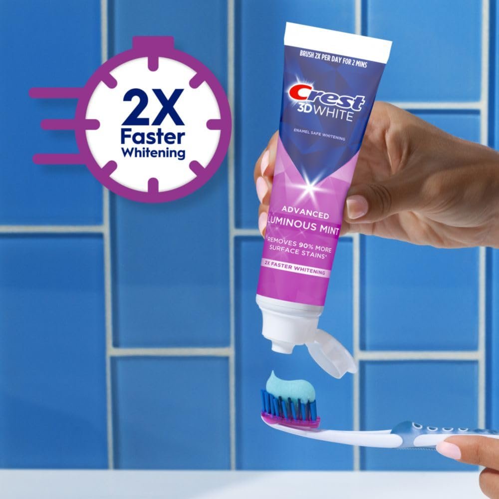 Crest 3DWhite Advanced Luminous Mint Toothpaste Crest 3DWhite Advanced Luminous Mint Toothpaste