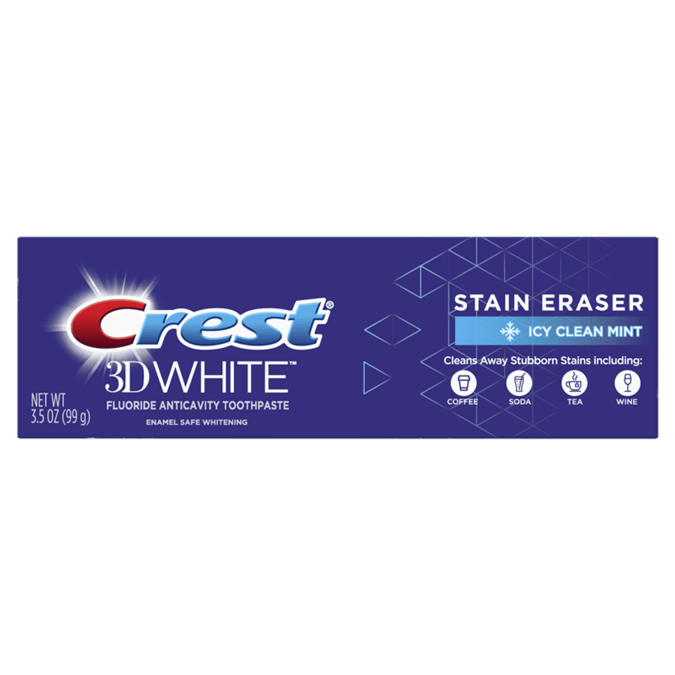 Crest 3D White Stain Eraser Crest 3DWhite Stain Eraser – Icy Clean Mint