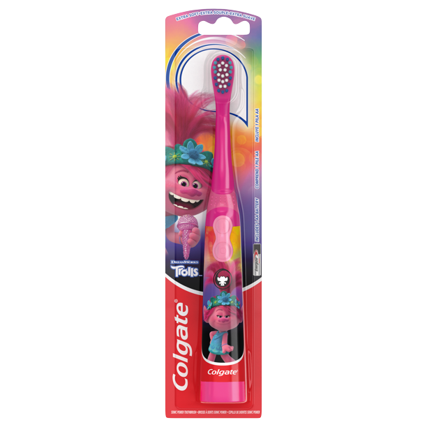 Colgate Kids Trolls Battery Toothbrush – colorful Trolls character design, battery-powered for kids in Kenya