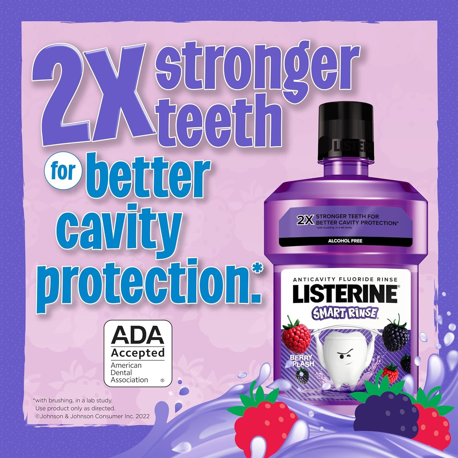 Listerine Total Care Kids Mouthwash Berry Splash Listerine Total Care Kids Mouthwash – 500ml (Berry Splash) | Alcohol-Free, Cavity Protection