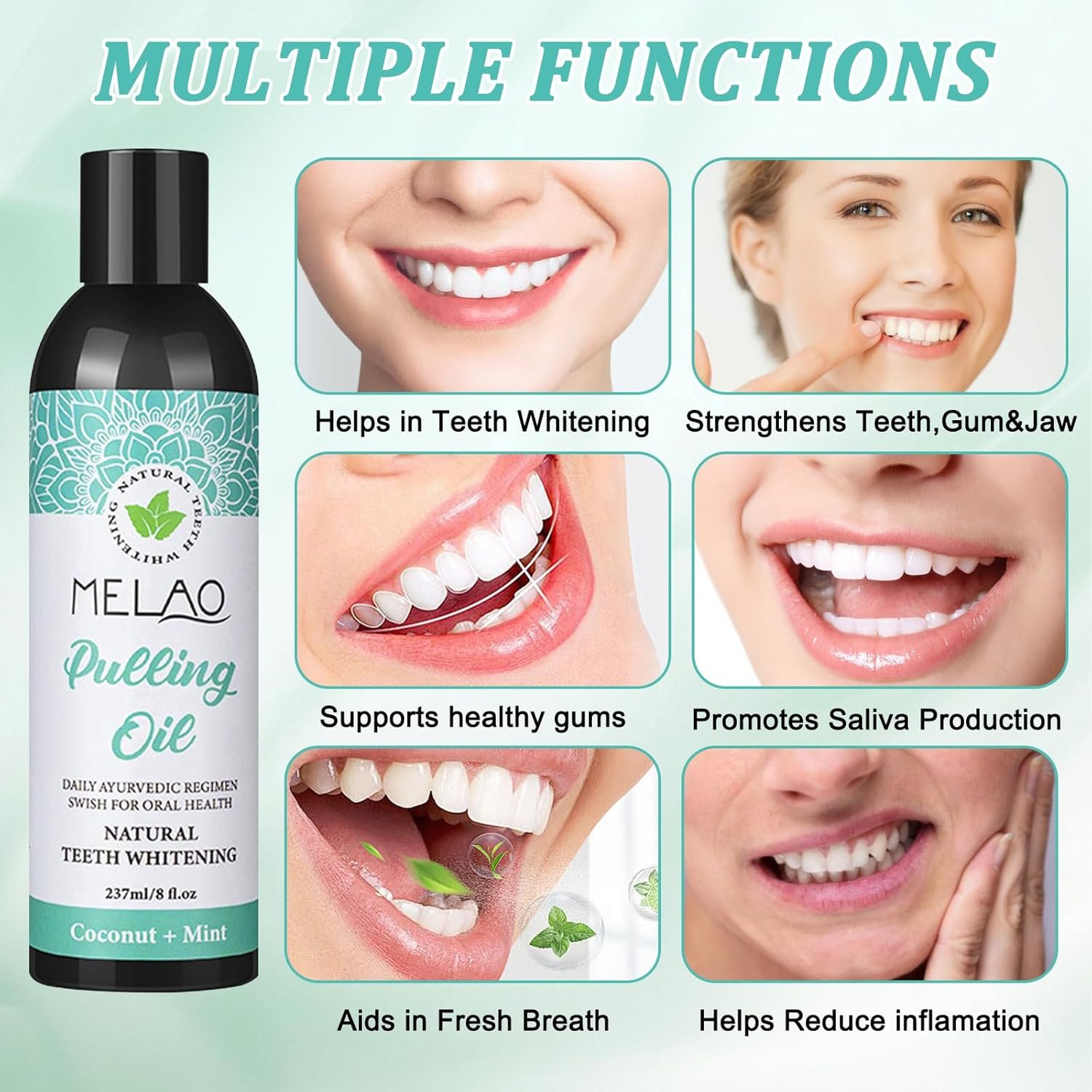 Melao Natural Coconut Oil Pulling Mouthwash – 250ml Melao Natural Coconut Oil Pulling Mouthwash – 250ml