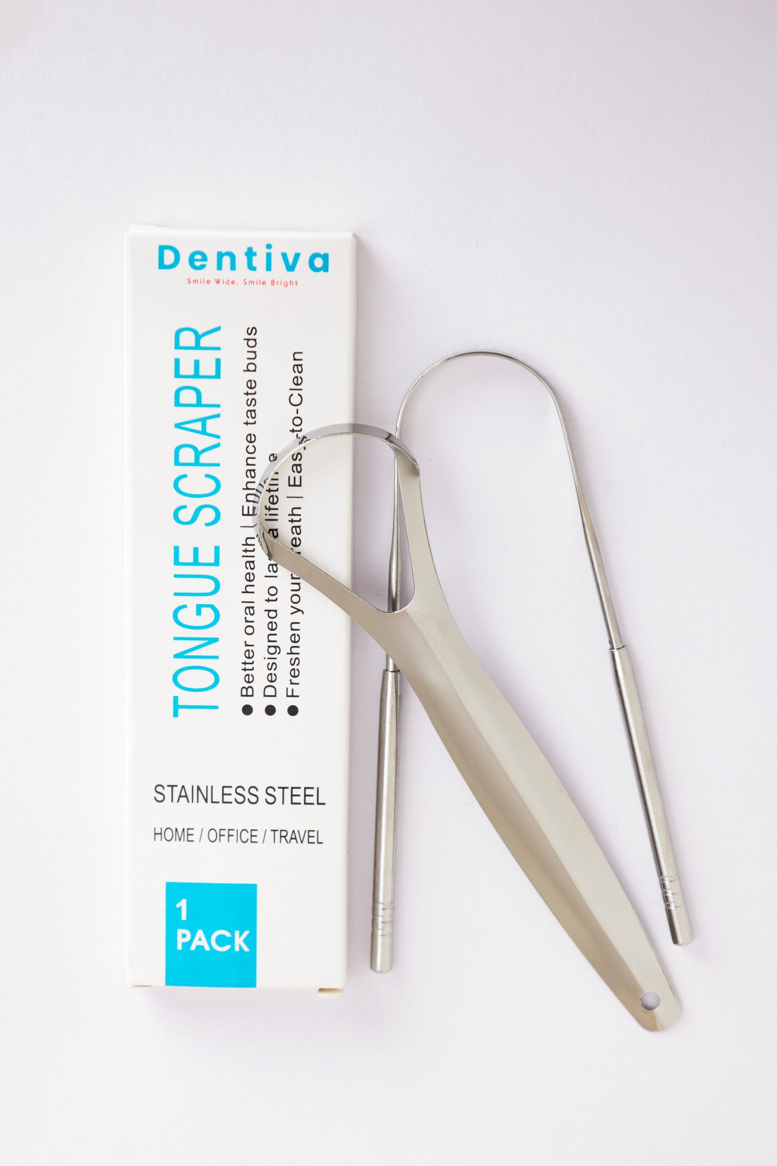Dentiva Stainless Steel Tongue Scraper