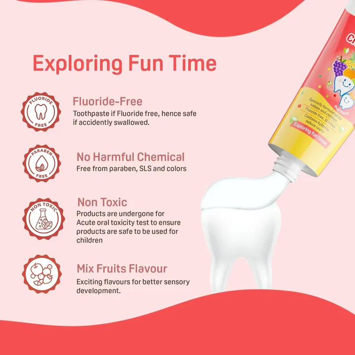 Pigeon Fruit Punch Baby Toothpaste | Safe & Gentle for Kids Pigeon Fruit Punch Baby Toothpaste | Safe & Gentle for Kids