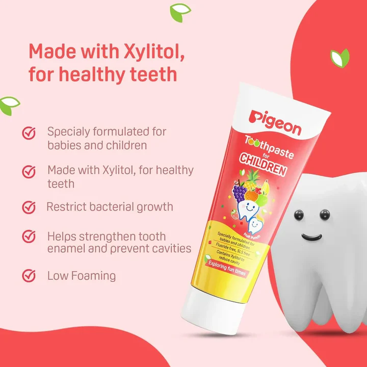 Pigeon Fruit Punch Baby Toothpaste | Safe & Gentle for Kids Pigeon Fruit Punch Baby Toothpaste | Safe & Gentle for Kids