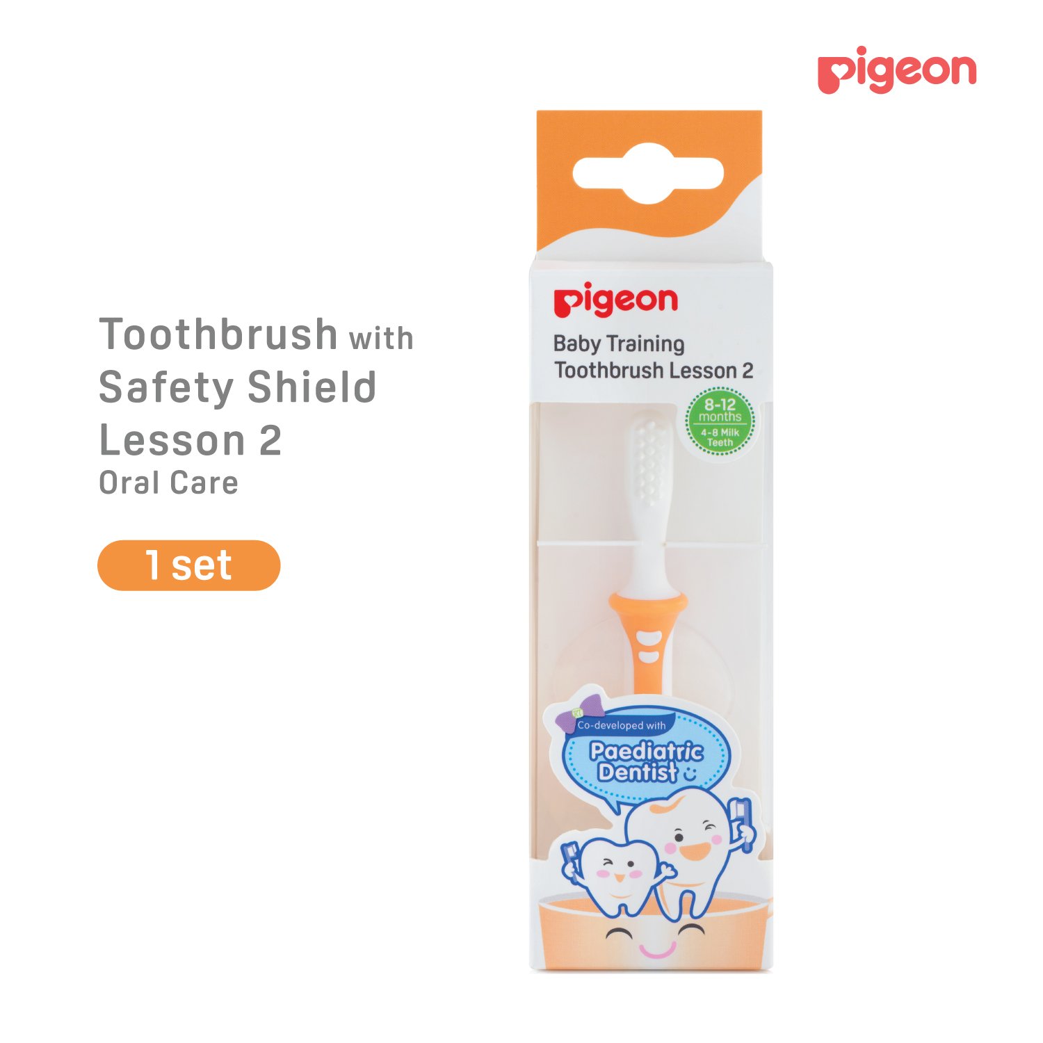 Pigeon Training Toothbrush Lesson 2 (8–12 Months) Pigeon Training Toothbrush Lesson 2 (8–12 Months)